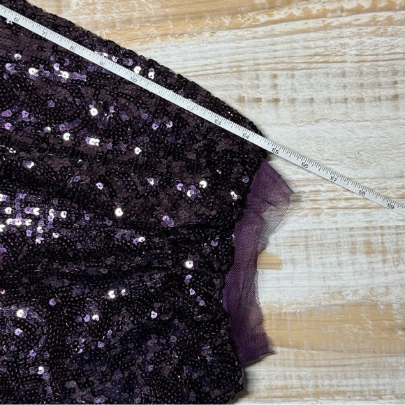 Nordstrom Signature Plum Purple Sequins Cardigan in OS (OneSize) - Picture 5 of 7